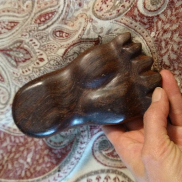 decorative foot wooden dish - Picture 8 of 9